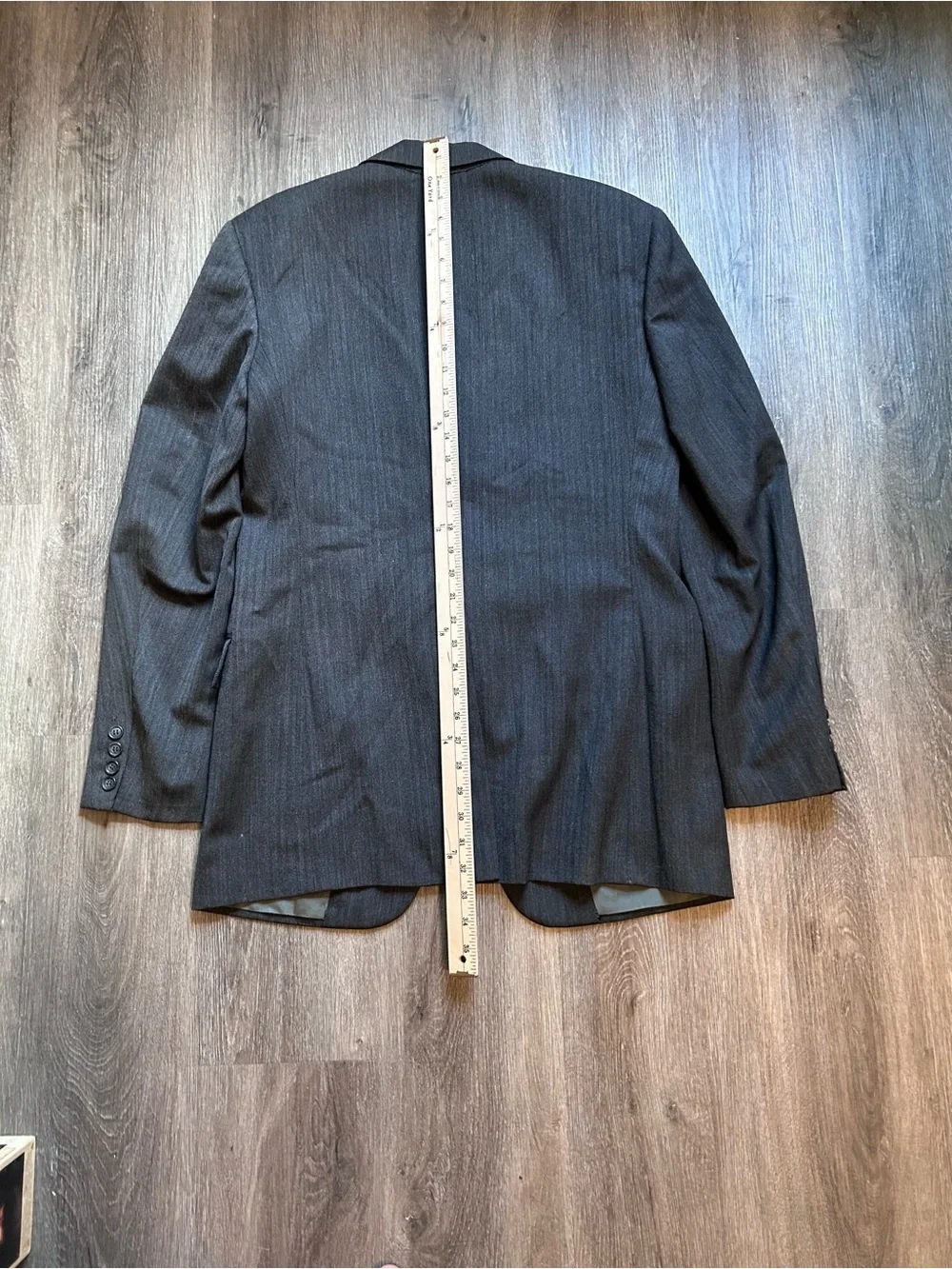 Vintage Polo By Ralph Lauren Suit Sports Jacket Blazer Gray 2 Button No Size Tag